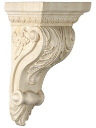 Foliage Motif Corbel in Four Sizes with Choice of Wood